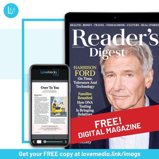 rplLamb's tweet photo. @AndyGoode10 @richard_thomson @RevRichardColes @KiahGoughLamb 
Another great promotion with I Weekend newspaper and a free digital copy of Readers Digest. Page 29, scan QR code and download in seconds! 
Goodie - just thought you might enjoy! https://t.co/Ag2GmIVdYx