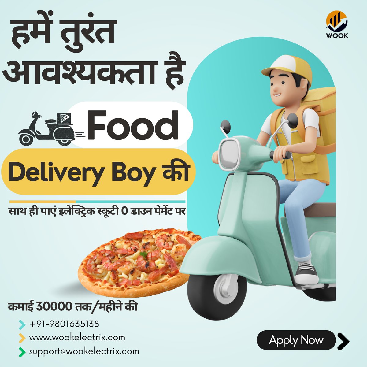 wookelectrix's tweet image. "Join Our EV Delivery Squad! 🚚⚡️✨ Wook Electrix is revolutionizing food delivery. Get behind the wheel with 0 down payment and be part of the electric journey. Deliver with power, deliver with us! 🔋🌍 #WookElectrix #EVDelivery #ZeroDownPayment #JoinOurTeam