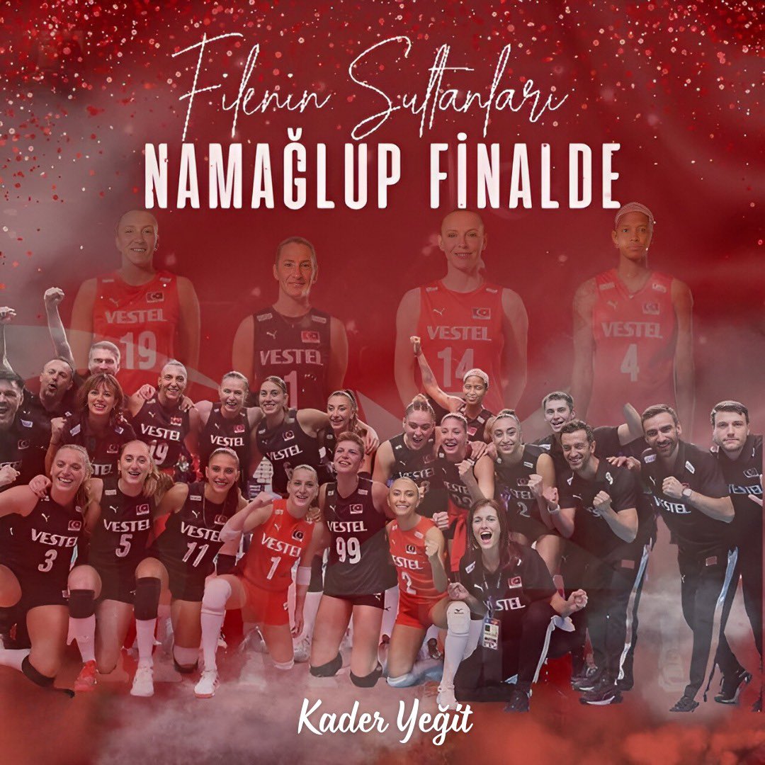 Filenin Sultanları Finalde 🇹🇷🇹🇷

Avrupa Voleybol Şampiyonası’nda finale yükselen #FileninSultanları’nı tebrik ediyor, şampiyonluk yolunda başarılar diliyoruz 🫶💞