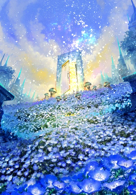 【新作】楽園のドアの先にはどんな世界が…と想像しながら見てもらえたら嬉しいです。※明るさMAX推奨 