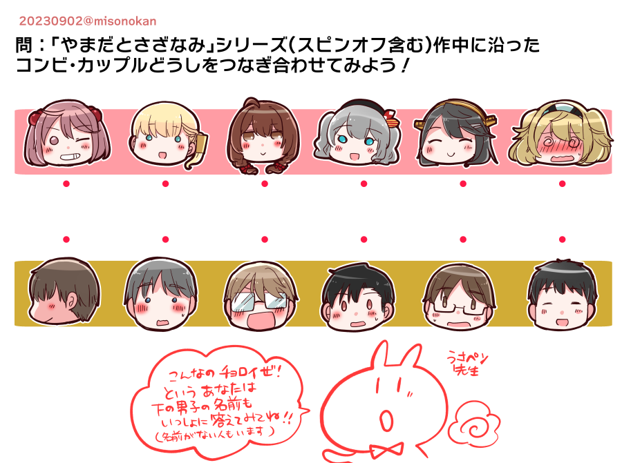 うち鎮艦娘人間関係性点つなぎやってみたかった