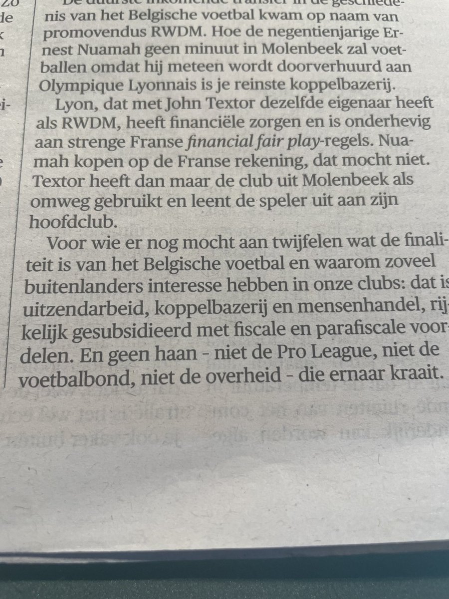 GuyFransen1's tweet photo. Boenk erop. Belgisch voetbal mensenhandel met lekkere fiscale voordelen. ⁦@demorgen⁩ https://t.co/NmssiN2Wjy