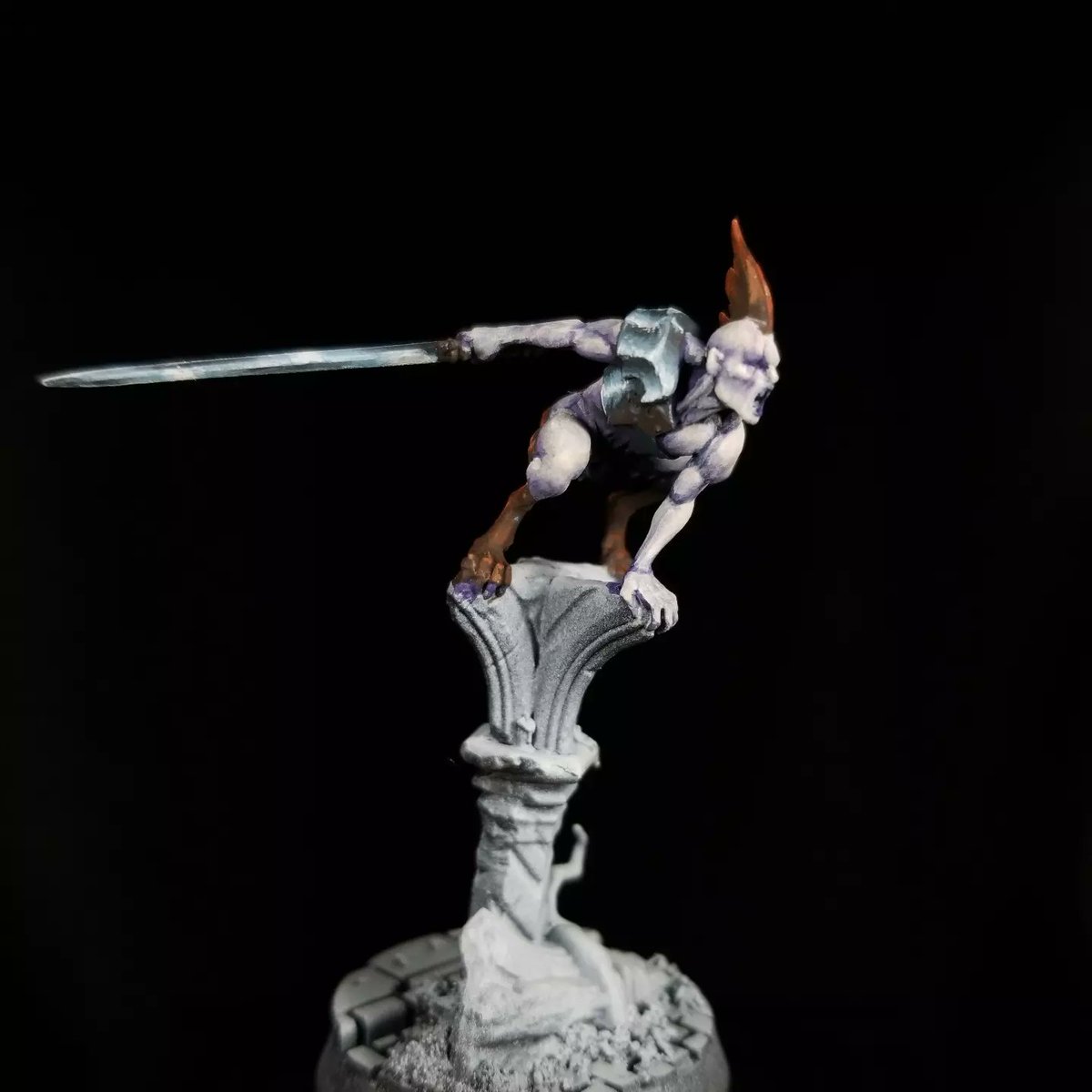 WIP of the second of three Vyrkos-born vampires from Cursed City