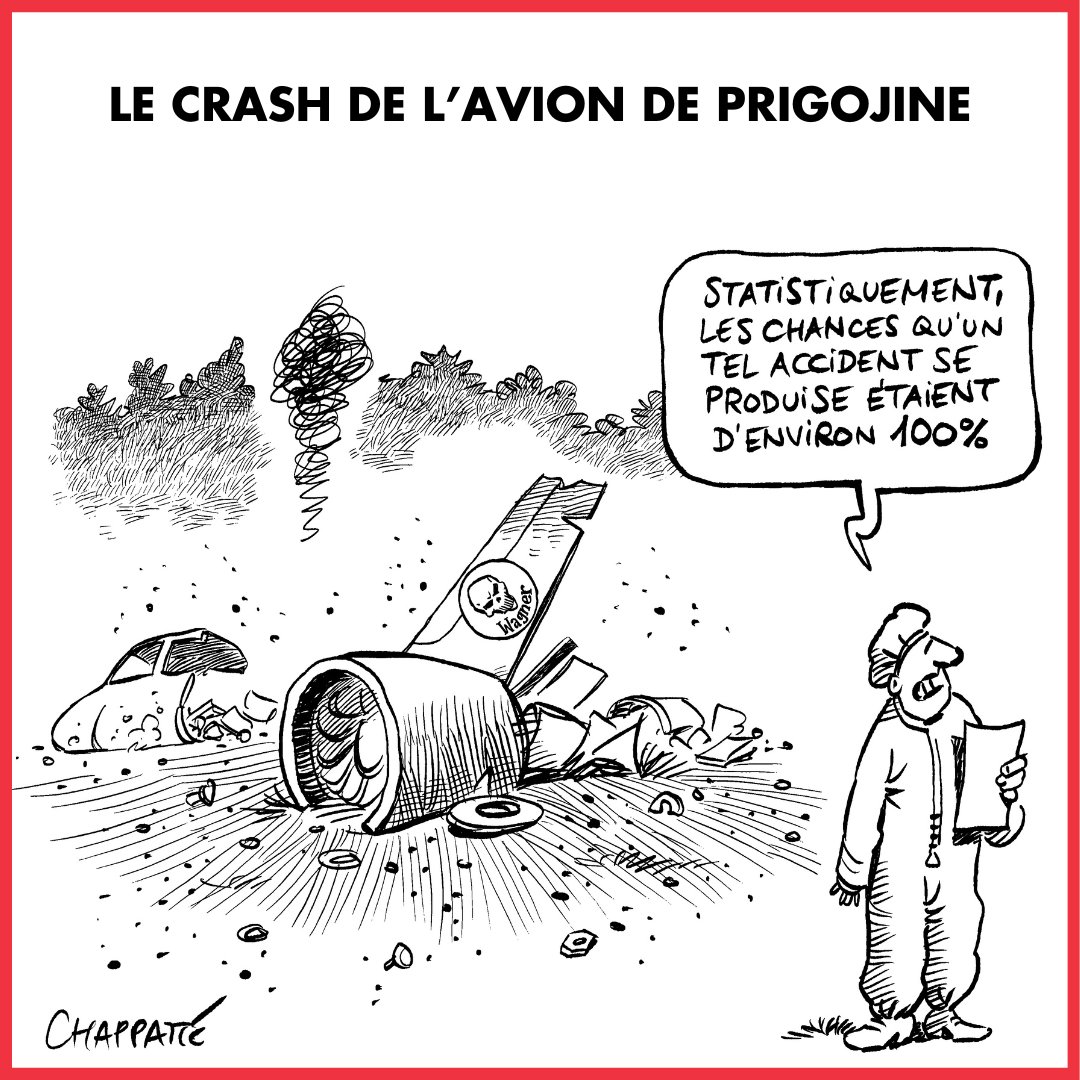 canardenchaine's tweet image. ✏️ L'actu vue par @chappatte 👇
#Prigojine