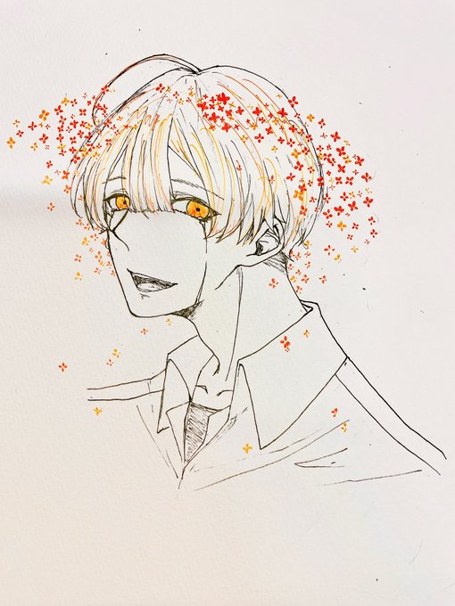 秋の香りに恋焦がれ#アナログイラスト #Nigellart #イラスト 