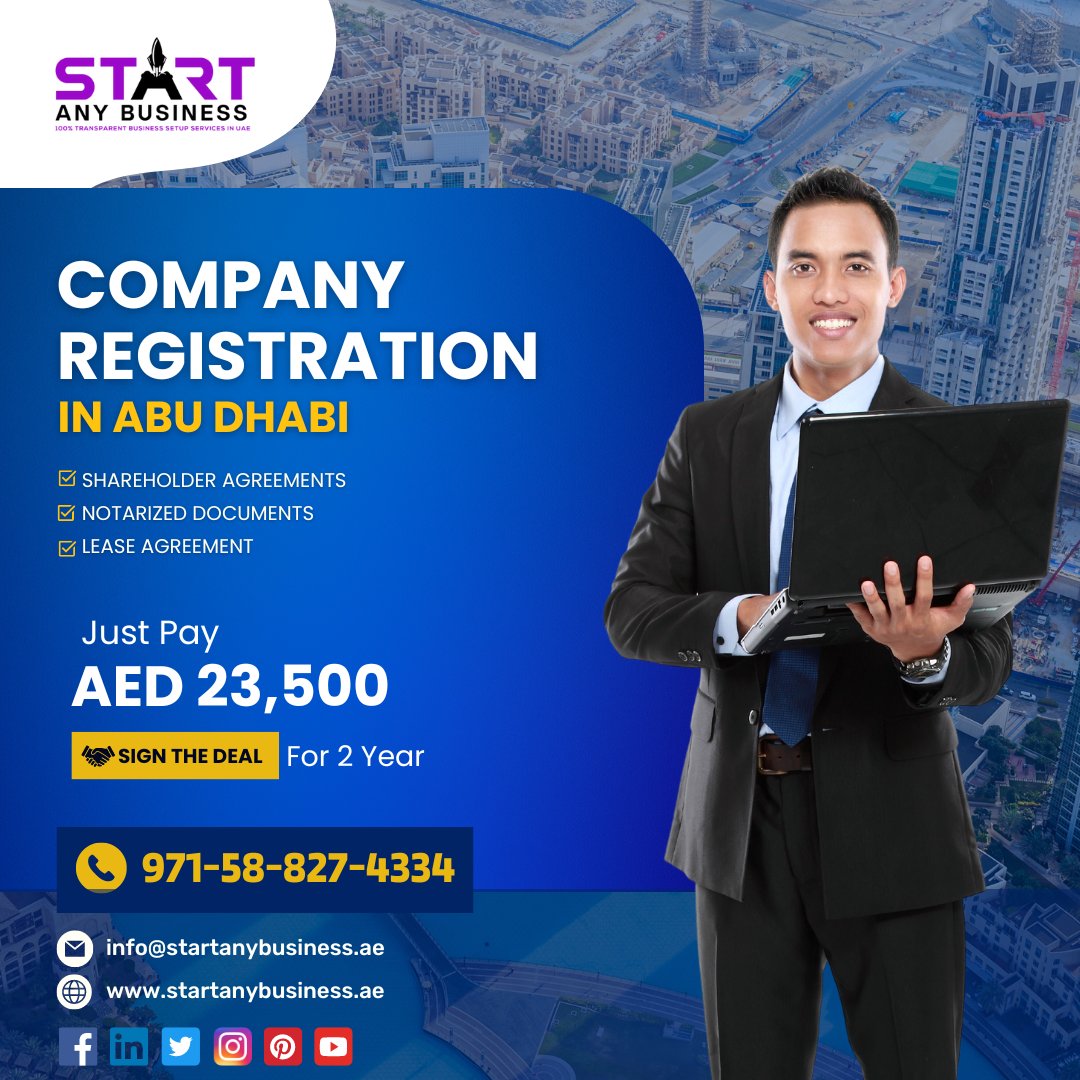 startanybusines's tweet image. "Abu Dhabi Business Setup: Paving the Path to Top-Tier Business Success"🏙️

🌐 startanybusiness.ae

#startanybusiness #freezoneuae #registercompanyinabudhabi #freezonedubai #businesssetup #freezonebusiness #freezonelicense #freezonecompanysetup #freezonebusinesssetup
