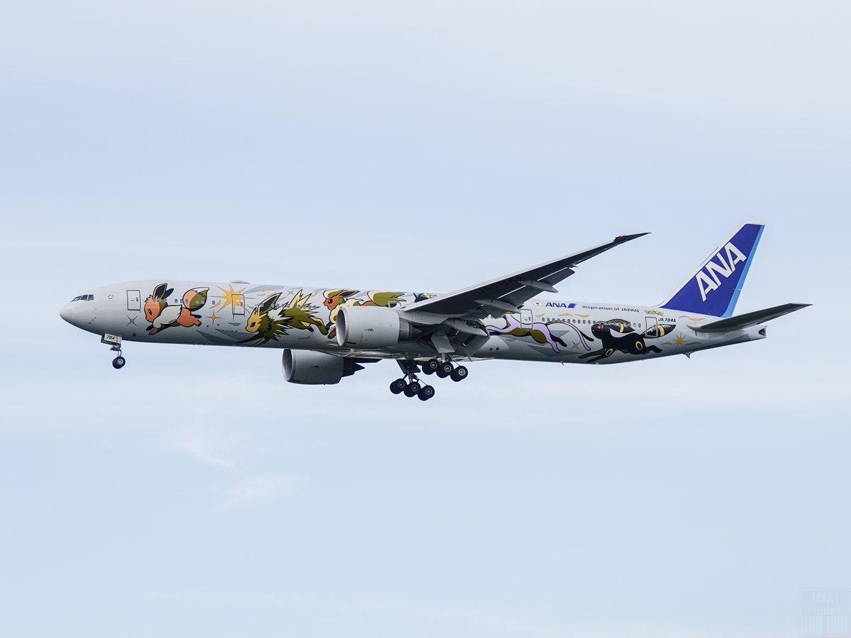 JetA1Photos's tweet photo. All Nippon Boeing B777-300 JA784A 01SEP23
Seen here on its first commercial flight since being repainted with this special Pokémon scheme.
JA784A will fly to London, New York, and San Francisco.
Follow https://t.co/6h6TLNZ6mo
#Pokémon #PokémonAirAdventures #PikachuJet #EeveeJet https://t.co/XeSE8Ql4CR