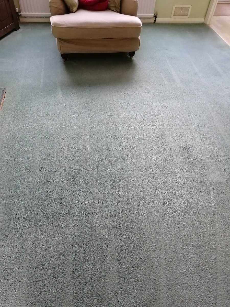 Carpet then cleaned using HWE, and then the pile will be brushed using a napping brush.