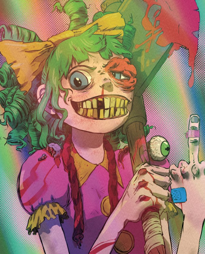 Happy_Log_pub's tweet photo. Got this all finished up, finally got some time. #ihatefairyland #fanart #indiecomic #imagecomics #illustration #loganfrench https://t.co/G54KxoKAA9