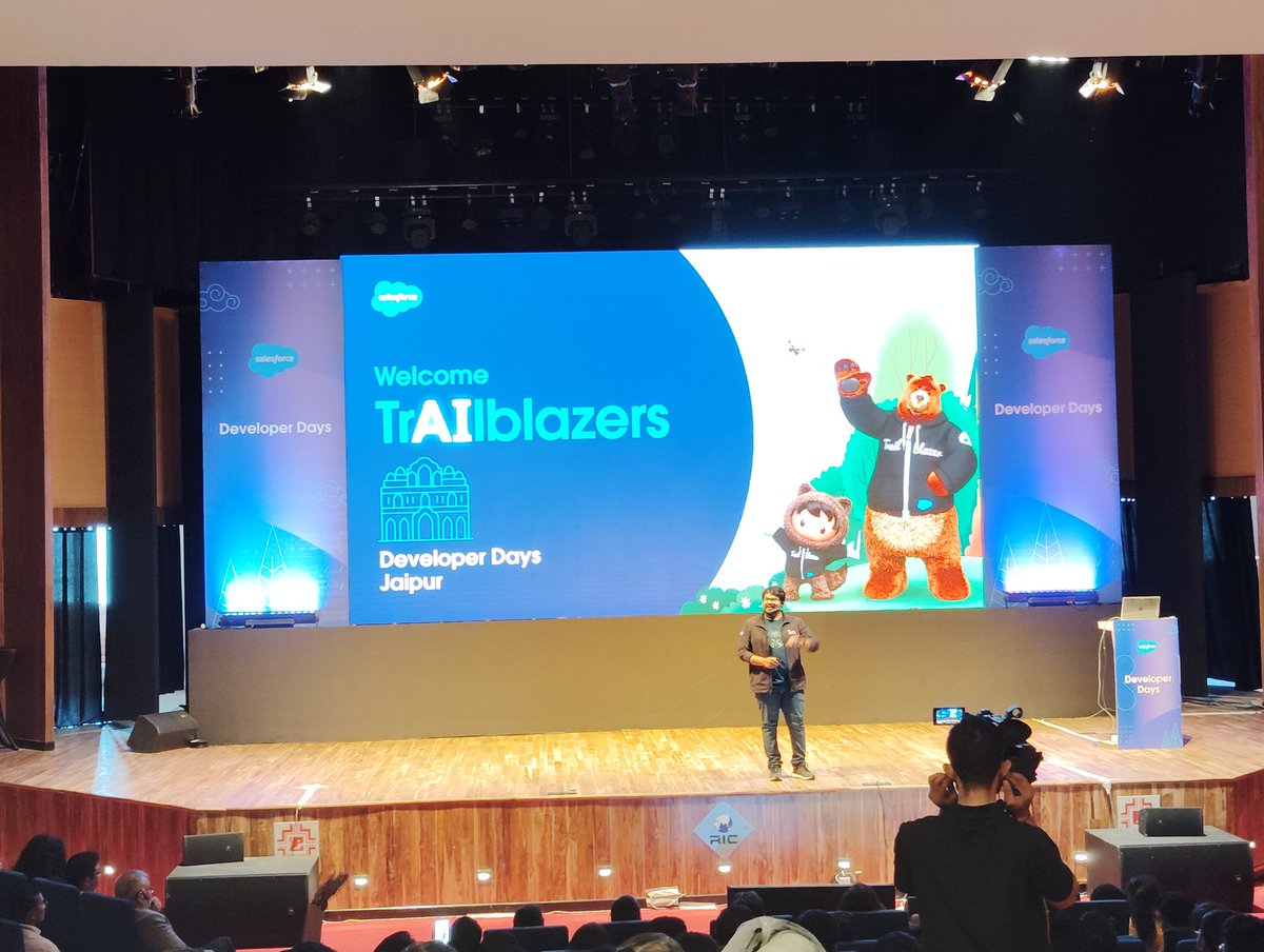 Aamirkhanmandli's tweet photo. Yeh ๐ Excited to be at Salesforce Developer Days, Jaipur!!
@mittuvikas @SfdcKiran @adityanaag @SatyaSfdc #salesforcedeveloperdays #salesforcedevdays 2023 #learningandgrowing #salesforcecommunity #trailblazercommunity https://t.co/NEKNVK0R5B