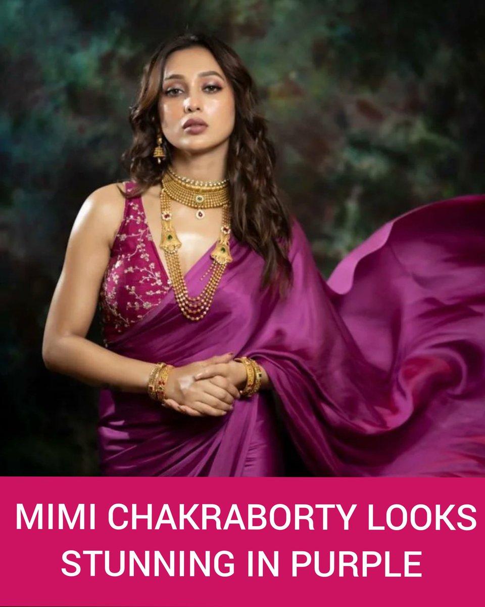 #MimiChakraborty Looks Stunning In Purple @mimichakraborty