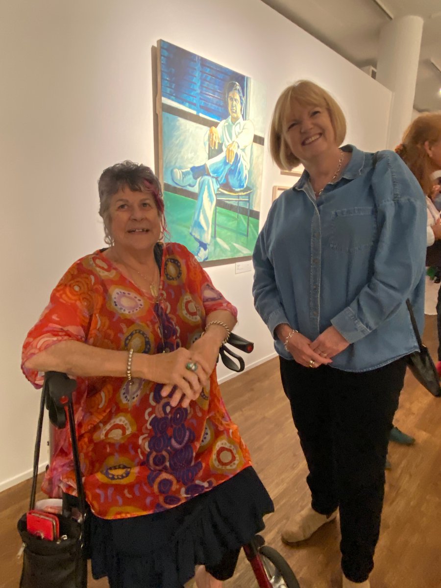 ea_findlay's tweet photo. Wonderful celebration of Ron Hurley @brgbundaberg—@QCAGriffith first Indigenous graduate—curated by Angelina Hurley. Ivy Minniecon, Gooreng Gooreng woman and CAIA alum, showing works inspired by Hurley's legacy. An honour to meet Pamela Croft, QCA's first Indiginous doctorate. https://t.co/EYBVE9j2Yl