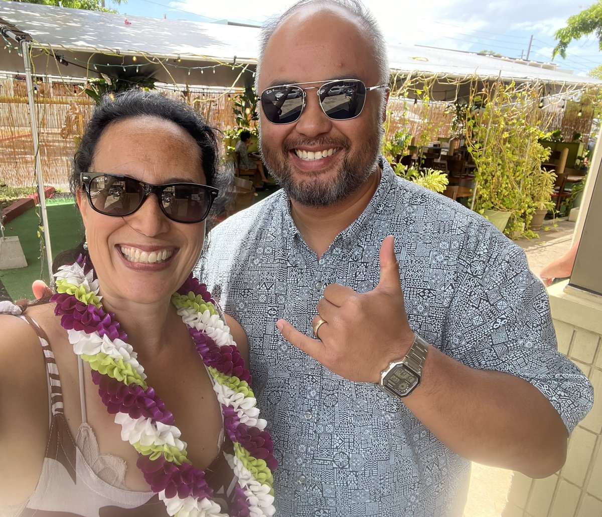 LisSchauer's tweet photo. Aloha Cougs! I had a great lunch today with @WSUAlumAssoc President @lesterbarbero in Honolulu. Proud to learn the Alumni Board includes members from every campus, three multicultural chapters and three Veterans. Celebrating the diversity of our leadership! Go Cougs! #wsucougs https://t.co/GHEYE7ivVL