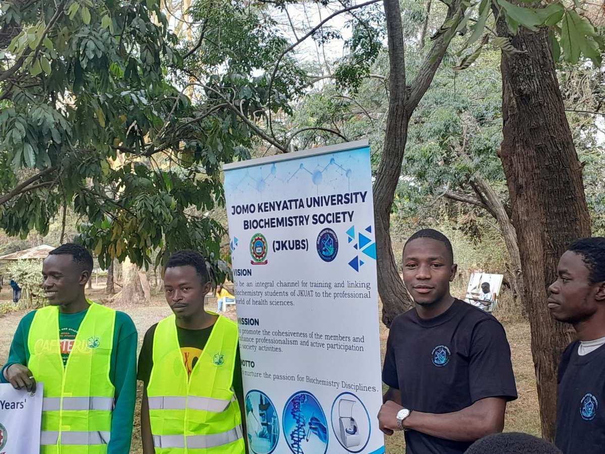 From right: Mr L.J( jkubs enthusiast),Mr.Wallace Wanjala ( former jkubs chairperson) ,Hillary (jkubs member & technical support) lastly on the left is Roy (jkubs member and technical expert) .It is all systems go.