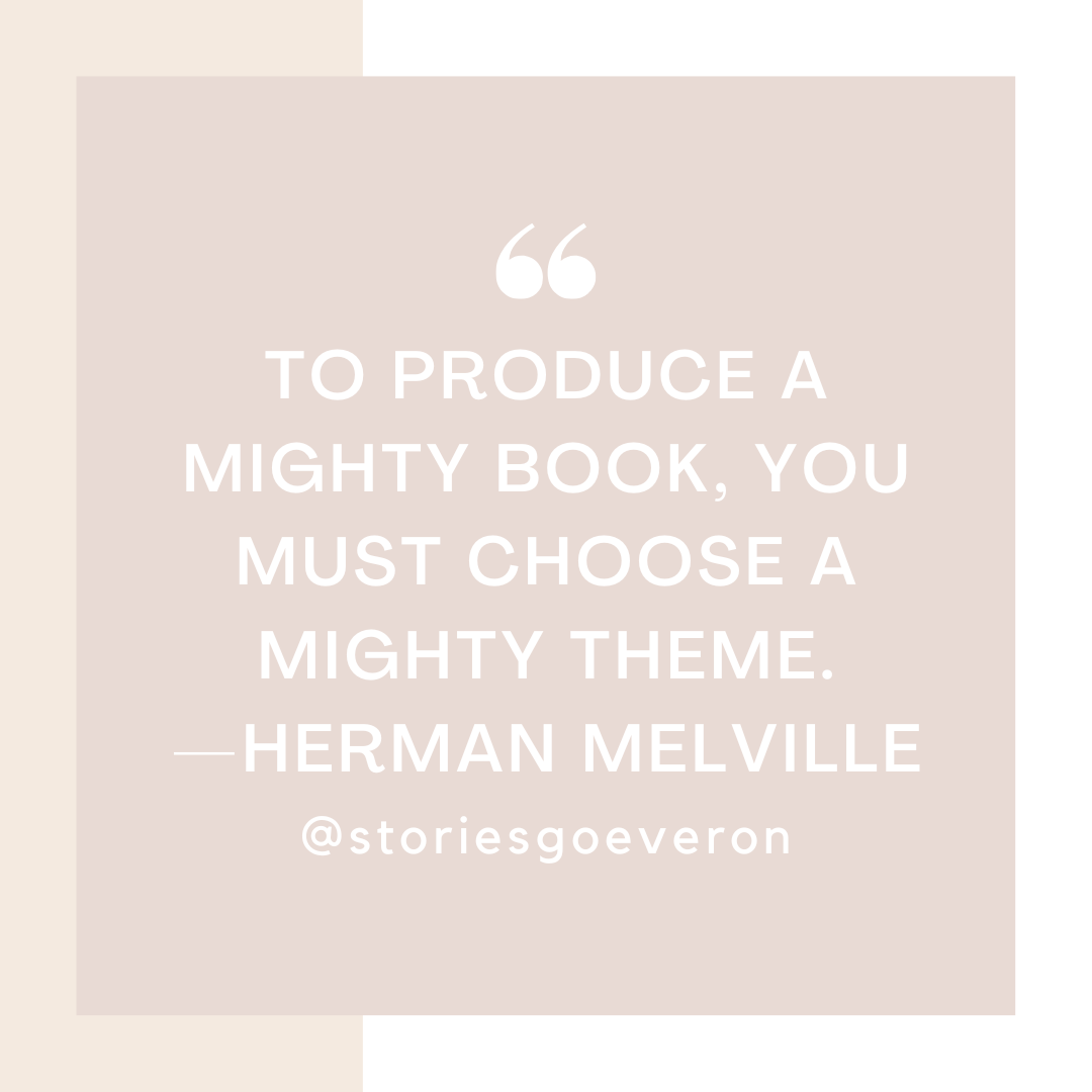 Choose a profound theme for your writing, as Melville advised. It's the heart of your story, resonating with readers. A mighty theme gives purpose to your words. Craft your masterpiece thoughtfully, leaving a lasting mark. #writing #themes #purposefulwriting