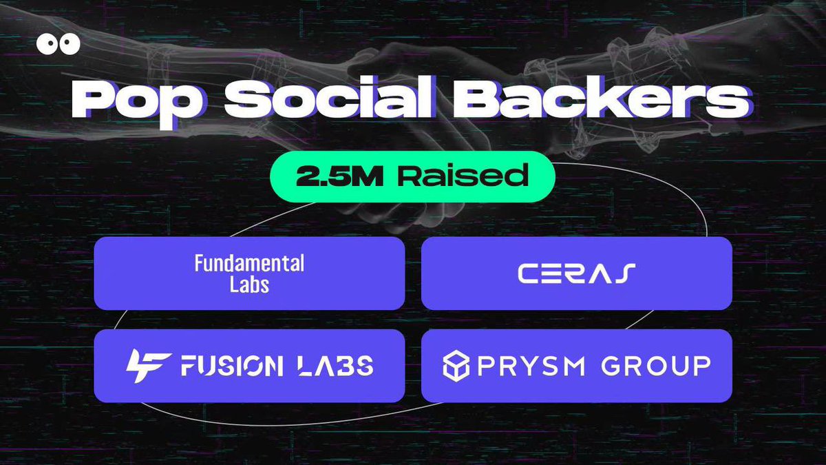 🔔 Hướng dẫn săn Retroactive dự án #POP Social - Chain zkSync Era 

💎Backer and Partner: Fudamental Labs, Fusion Labs, OKX, TabiNFT 

😵‍💫Phần thưởng: Pool 50.000 $USDT và token $PPT, NFT Pilotpass  và NFT Treasure Chest cùng cơ hội nhận thêm lợi tức.

1. Truy cập:…