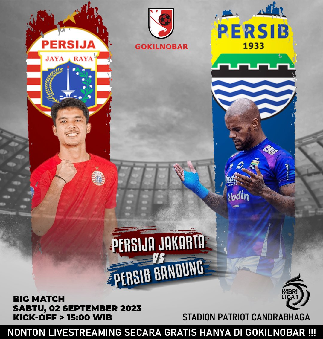 Super BIG MATCH Liga 1 Indonesia...

Persija Jakarta 🆚 Persib Bandung

Cek Jadwal terlengkap klik Link dibawah :

heylink.me/gokilnobartv/

#Persija #PersijaDay #PersijaJakarta #thejakmania #jakmania #jakmania12 #PERSIB #PersibDay #persibbandung #bobotoh #bobotohpersib #SingoEdan