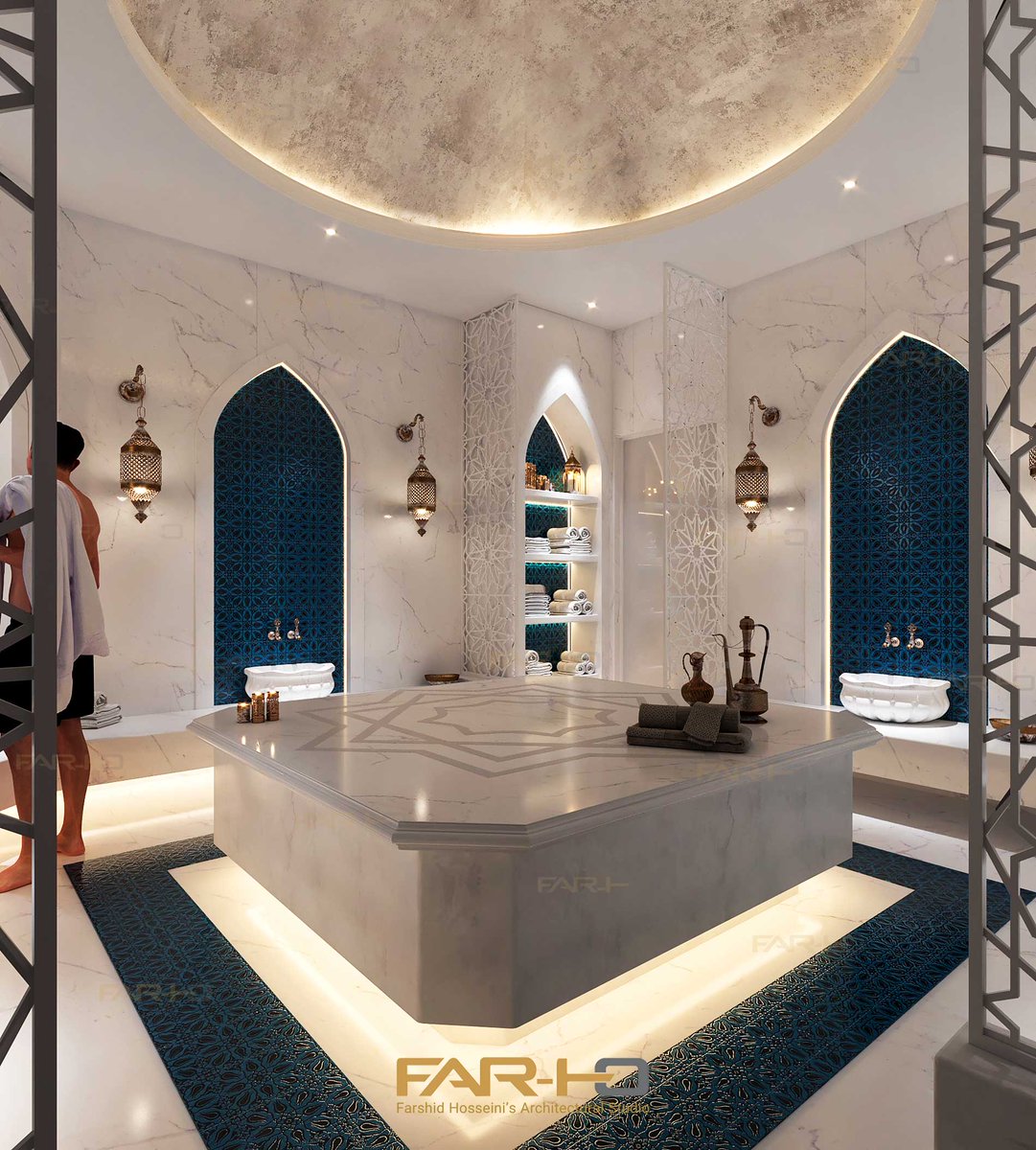 Farshidfarho's tweet photo. Turkish Bath
Architect: Farshid Hosseini 
Design Year: 2022 
Location: Mashhad / Iran
____________________________________ https://t.co/4p5ckhfsKC