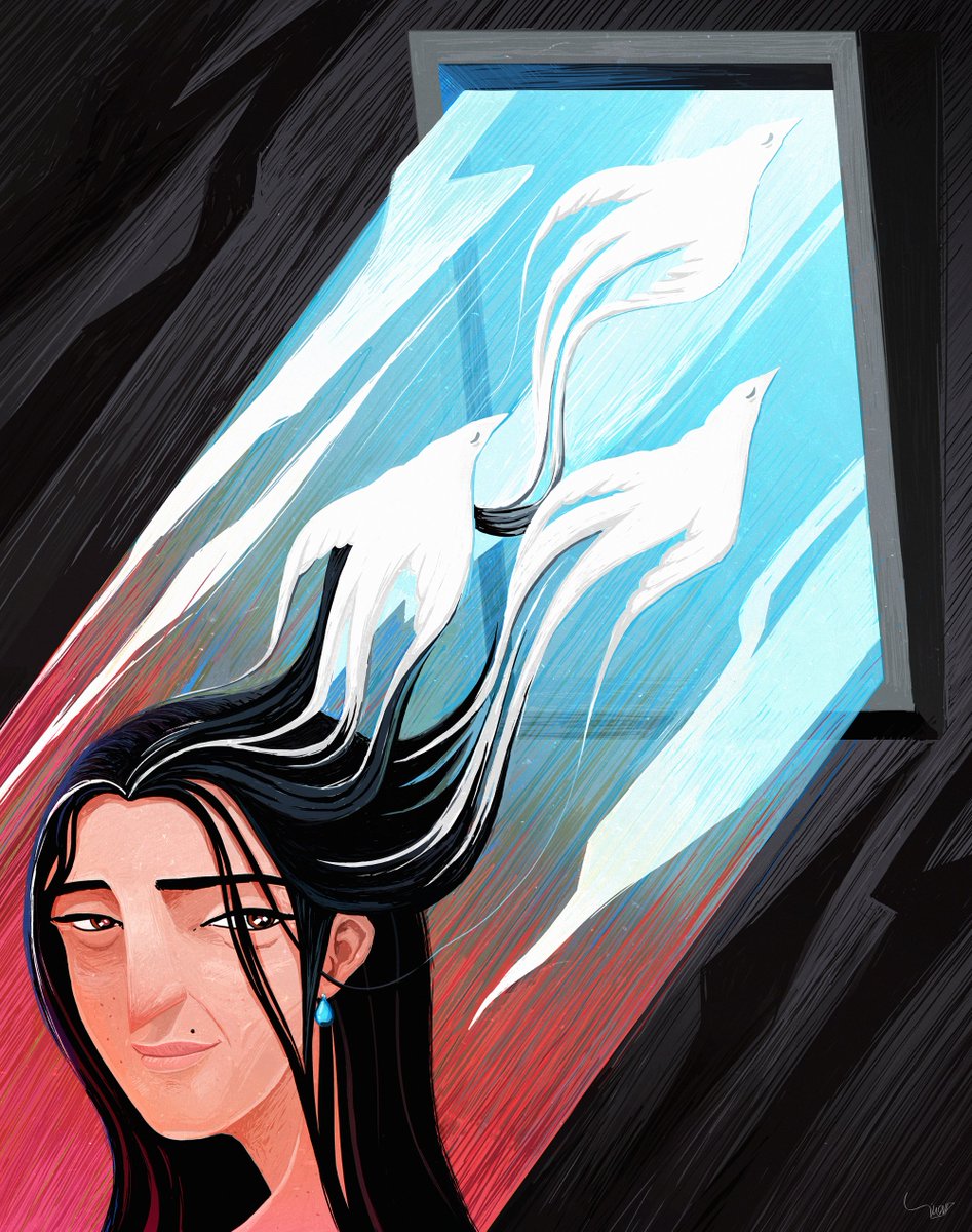 𝔾𝕄

The nature of the sky is liberty.
The walls brag all the time.
And the windows know this full well.

✎ The Window