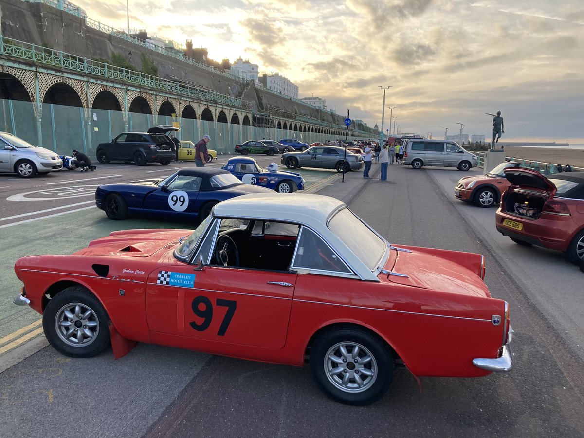 A first for me , Brighton speed trial, 6.30am start !🤦‍♂️ at least I am driving this beautiful thing