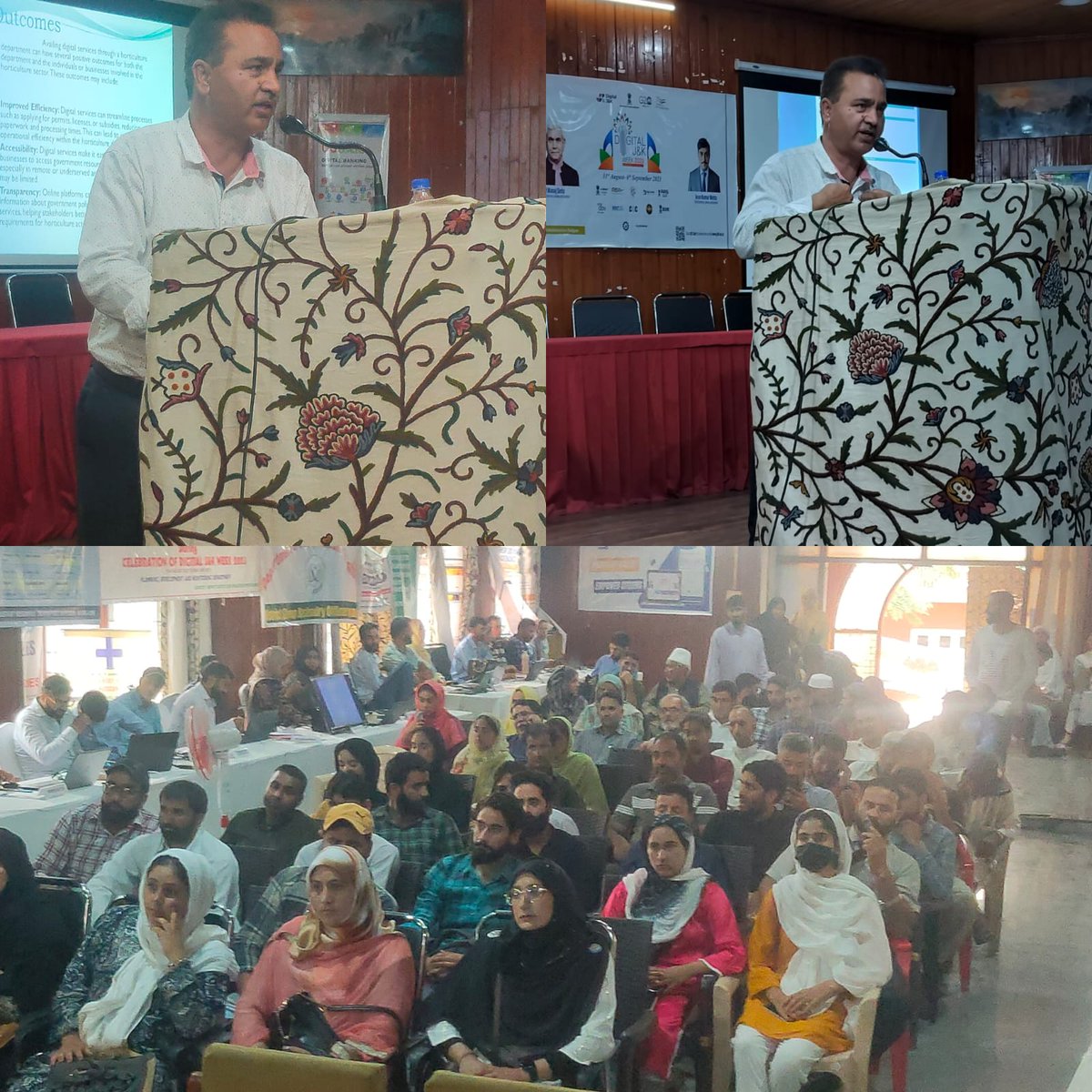 HORTICULTURE BUDGAM (@budgamh) on Twitter photo #DigitalJKWeek
"Nurturing Nature in the Digital Age"
*Chief Horticulture Officer Budgam (Dr.M.Iqbal Baba) empowering Audience about the power of e-Services being provided by Horticulture Department*
An approach towards the integration of modern technology.
<a href="/DC_Budgam/">Deputy Commissioner Budgam</a> <a href="/dicbudgam/">Information & PR, Budgam</a> #DigitalJKWeek
"Nurturing Nature in the Digital Age"
*Chief Horticulture Officer Budgam (Dr.M.Iqbal Baba) empowering Audience about the power of e-Services being provided by Horticulture Department*
An approach towards the integration of modern technology.
<a href="/DC_Budgam/">Deputy Commissioner Budgam</a> <a href="/dicbudgam/">Information & PR, Budgam</a>