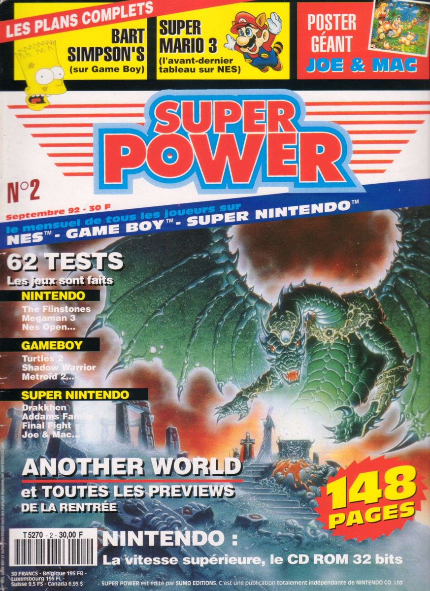 AllmightoFranky's tweet photo. #Nostalgeek,après un été consacré aux numéros #PlayerOne estivaux on commence septembre avec ce numéro 2 de la rentrée 1992 de #SuperPower,#SuPow pour les intimes!De la news avec #Streetfighter2 et #FatalFury syr #Snes,du test avec du lourd!! #retro #retrogaming #oldschool https://t.co/o6oRt5DGEZ