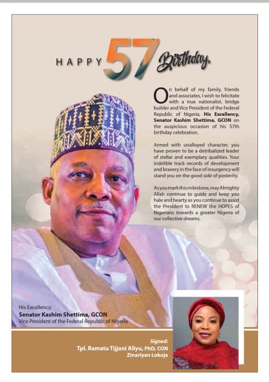 DrRamatuAliyu's tweet photo. Happy Birthday Sir @officialSKSM https://t.co/xfjdO1ZtJl