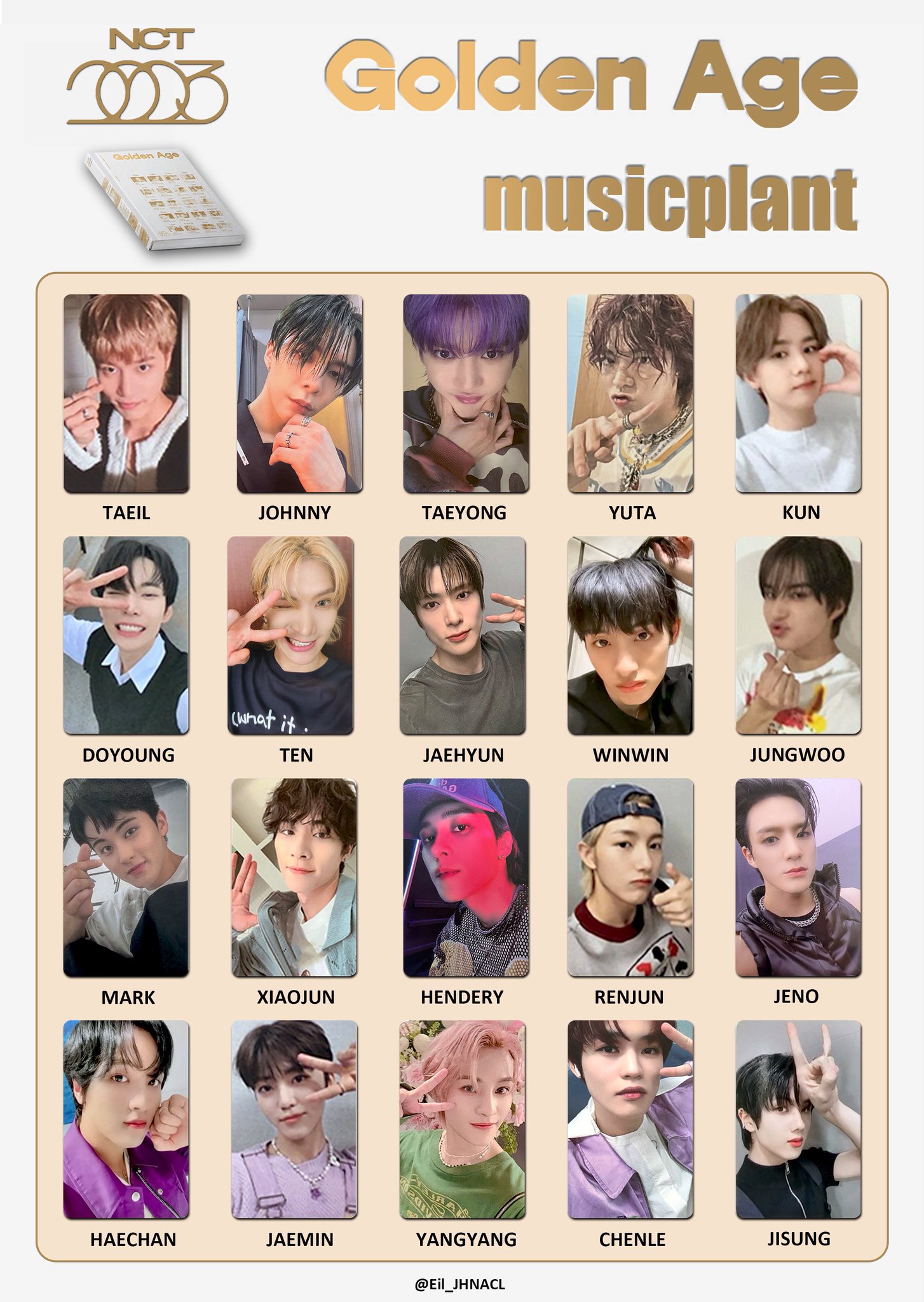 NCT チソン　トレカ　golden age musicplant NCT - GOLDEN AGE 4th Album [MUSIC PLANT] POB EXCLUSIVE