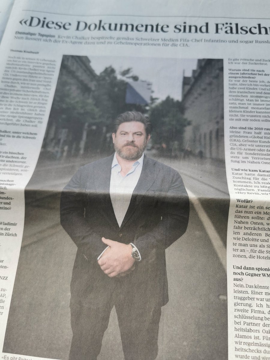Quite some interview with the real life James Bond Kevin Chalker <a href="/kevin_chalker/">Kevin Chalker</a> in the <a href="/tagesanzeiger/">Tages-Anzeiger</a> this morning

#notimetodie #tagi