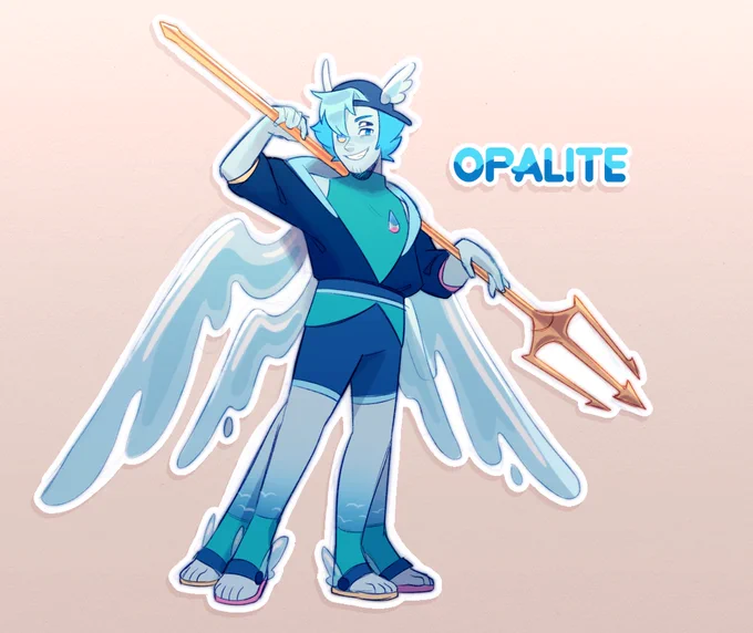 Its Opalite! I really wanted to draw the guy as soon as I saw him ^^;All credit for the design goes to  #gemcyt 