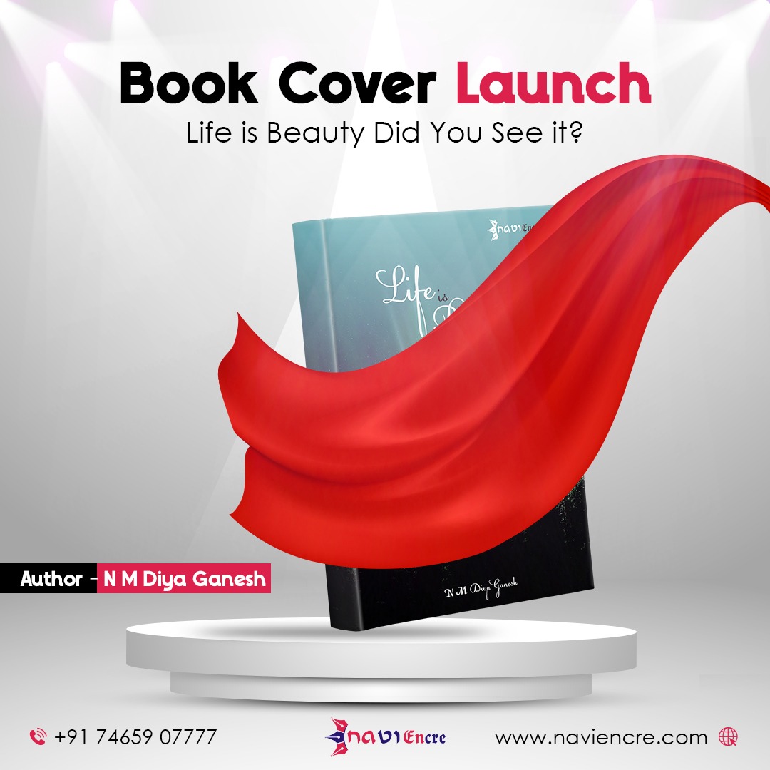 Are you ready to get lost in the pages of “Life is Beauty Did You See it?” 
Here we revealed the Book Cover of N M Diya Ganesh’s masterpiece. Get ready for the Book Launch of this book soon.
#booksandpublishing #bookpublishers #bookcover #newbookrelease