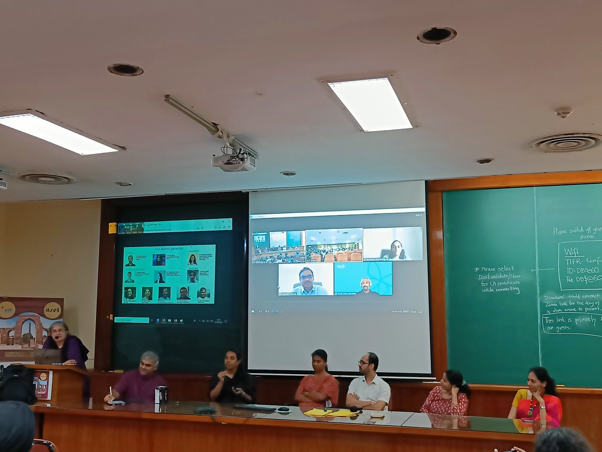 Shubha Tole (she/her) (@shubhatole) on Twitter photo Careers in science (within and outside of academia) in the DBS@60 celebration <a href="/TIFRScience/">Tata Institute of Fundamental Research</a> . Panelists are our Dept alumni in SciArt, SciCom, Public Health, Data Curation, teaching, and academic research. Chair is <a href="/WormlockHolmes/">Sandhya Koushika</a> Sandhya Koushika
<a href="/mbhavana10/">Bhavana Muralidharan</a> <a href="/MayuriRege/">Mayuri Rege</a> Careers in science (within and outside of academia) in the DBS@60 celebration <a href="/TIFRScience/">Tata Institute of Fundamental Research</a> . Panelists are our Dept alumni in SciArt, SciCom, Public Health, Data Curation, teaching, and academic research. Chair is <a href="/WormlockHolmes/">Sandhya Koushika</a> Sandhya Koushika
<a href="/mbhavana10/">Bhavana Muralidharan</a> <a href="/MayuriRege/">Mayuri Rege</a>