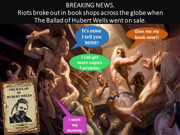 It's #ShamelessSelfpromoSaturday so let’s share. Here's the Ballad of Hubert Wells.

PB amazon.com/Hubert/dp/1702……
Kindle amazon.com/Hubert/dp/B07Z…

#bookstagram #fantasy #BookTwitter #fantasybooks #readers #readingcommunity #books #writingcommunity #kindle #writerslife #writerslift