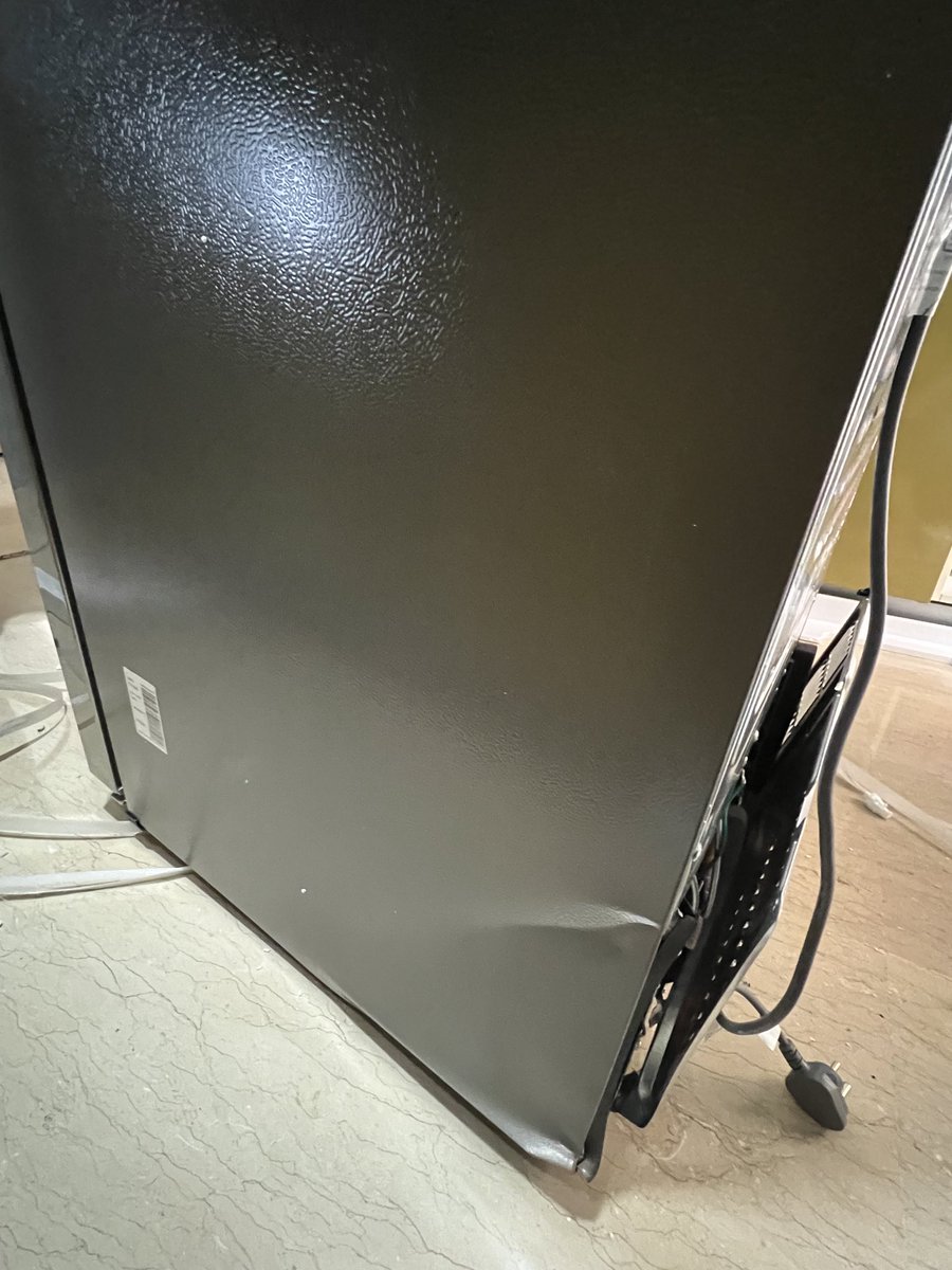 Bought a Samsung refrigerator from #Croma Worldmark Gurgaon, damaged piece delivered, completely old and worn out product. No one answering now. Pathetic ⁦<a href="/cromaretail/">Croma</a>⁩ ⁦<a href="/SamsungIndia/">Samsung India</a>⁩ Can anyone help??