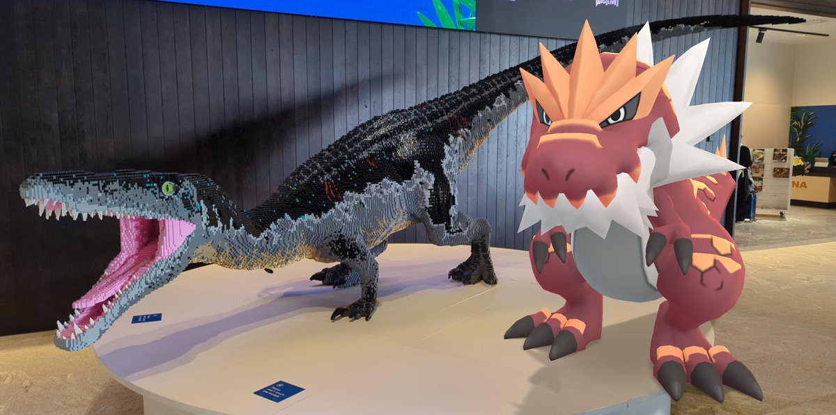 Anna28B's tweet photo. Lego Dinosaurs and Pokémon Dinosaurs!

#PokemonGO #LEGO 🦖 https://t.co/182ViFYdJN