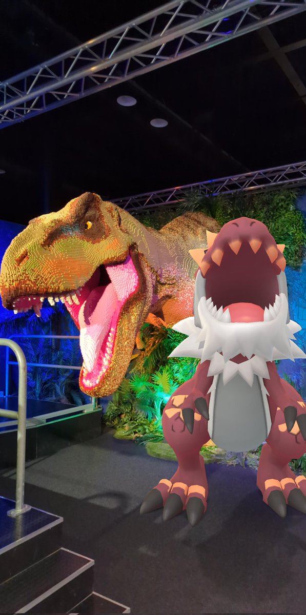 Anna28B's tweet photo. Lego Dinosaurs and Pokémon Dinosaurs!

#PokemonGO #LEGO 🦖 https://t.co/182ViFYdJN