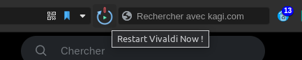 vivaldi_fr's tweet photo. Allez, c'est bientôt la #rentrée, alors je vous propose un petit #exercice : créer un #bouton sur l'#interface de #Vivaldi #Desktop pour  #fermer et #relancer Vivaldi 👇 !
Facile, non ?

Il y aura, pour les plus rapides d'entre vous, quelques stickers à gagner, évidemment 😇 https://t.co/EMMuslV8Z9
