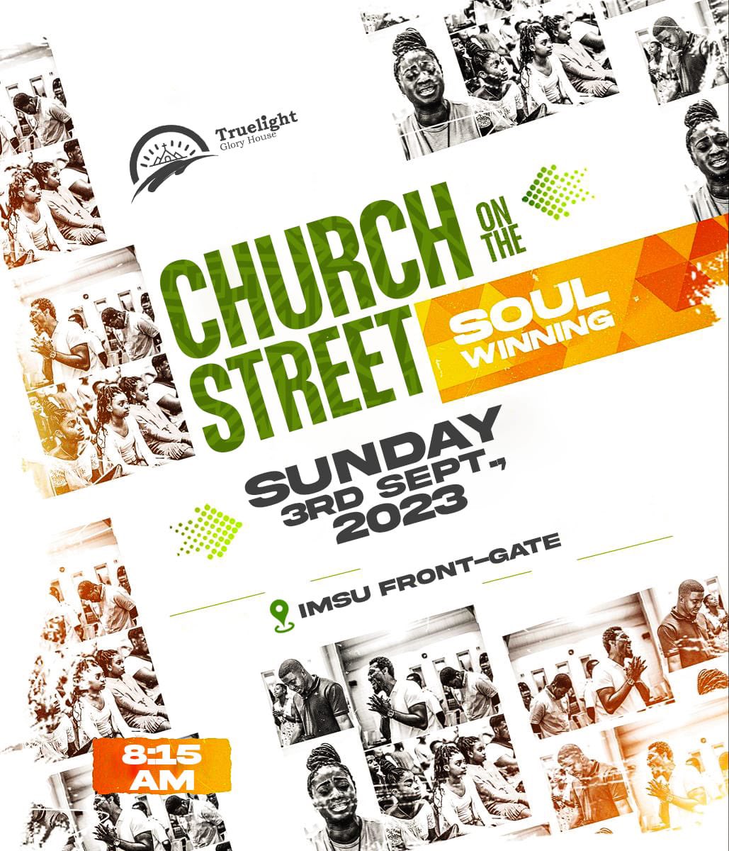 tlghofficial's tweet image. We will also storm the Street with the Gospel of Jesus at the IMSU front gate by 8:15 AM. 

We are eager to see you.

Please, join us.

.
.
.

#Sunday 
#FourServices 
#Communion 
#ChurchOnTheStreet 
#TruelightGloryHouse 
#PastorIfeanyiUwakwe 
#WCC2023 
#TLMEDIA