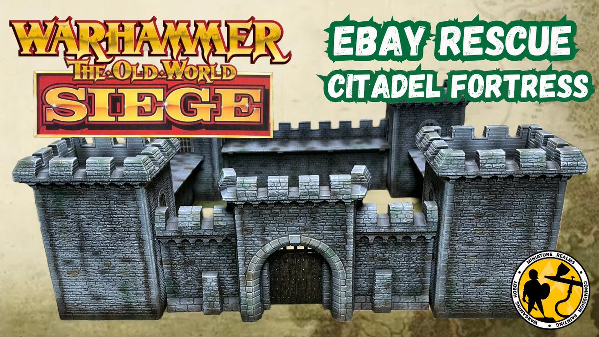 Its Ebay rescue time, a Citadel Mighty Fortress ready for games of Warhammer: The Old World. 
youtu.be/IAJOTEHB4A8

#warhammerfantasy #warhammertheoldworld #mightyfortress  #theoldworld  #gamesworkshop #warhammerfb #warhammercommunity  #warhammer #paintingtutorial