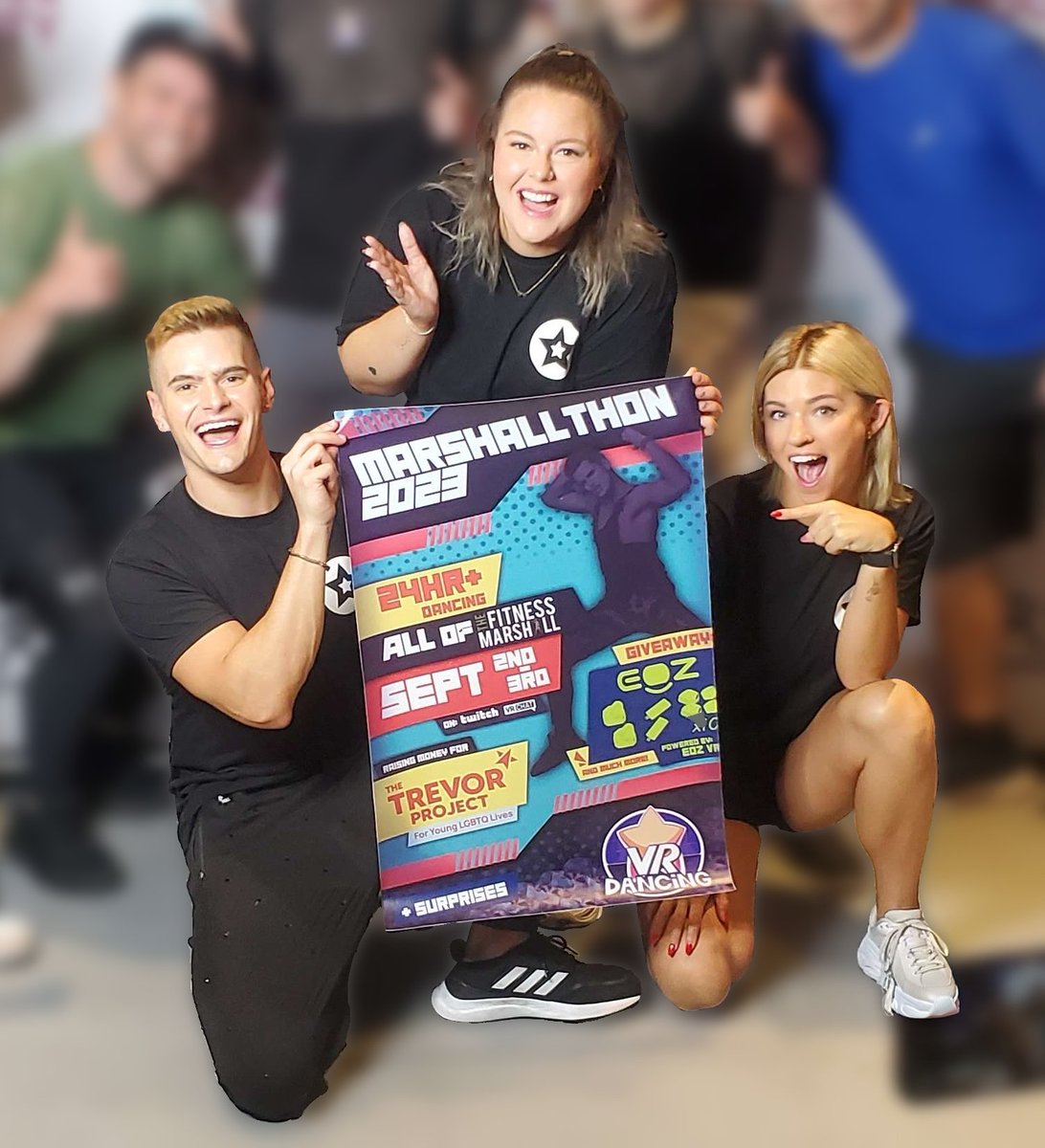 The #Marshallthon is starting!

Our community met Caleb to tell him all about our event! Super exciting!! (blurred for anonimity)

We are dancing in <a href="/VRChat/">VRChat</a> for <a href="/TrevorProject/">The Trevor Project</a> to ALL videos by the <a href="/TheFitMarshall/">Caleb Marshall</a>!

LIVE: twitch.tv/vrdancing

#VRChat #VRDancing #VR #Dancing