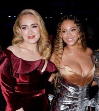 beyoncepress's tweet photo. .@Adele confirms that she will attend the #RENAISSANCE TOUR concert next Monday on Beyoncé's birthday. 🪩 https://t.co/NpnHWWwzAh