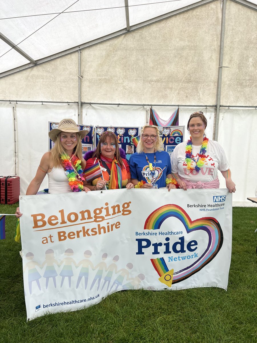 BHFT's tweet photo. We’re here to offer health and wellbeing support, promoting the services available to you in Berkshire.  #LoveUnites #ReadingPride❤️ @Reading_Pride https://t.co/bkjvvC7iOv