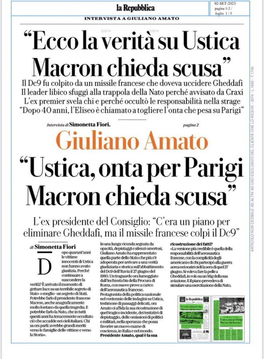 40 anni di vergogna #Ustica