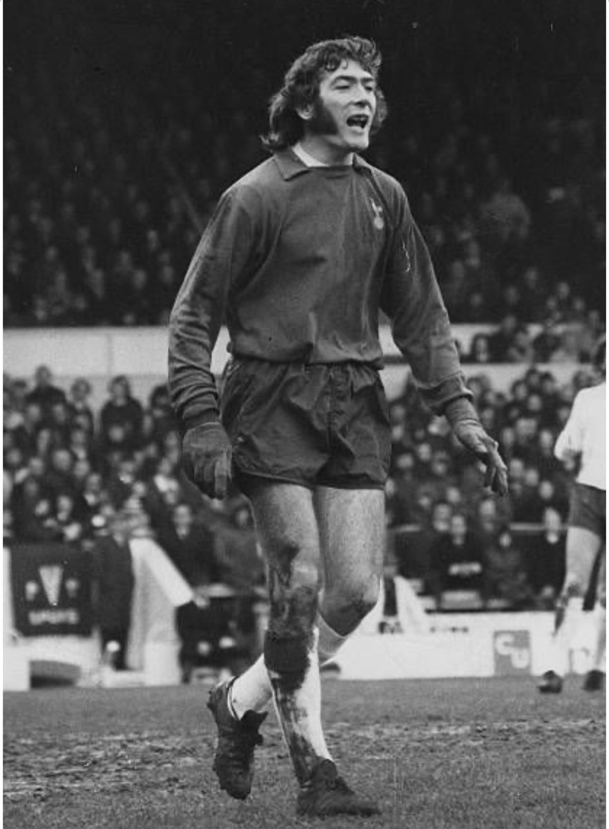 Side Burns, gardening gloves, enclosure, the best keeper ever.. All part of 1970s Tottenham Hotspur