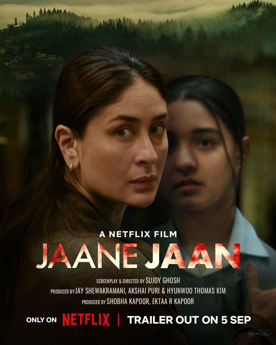 #KareenaKapoorKhan @JaideepAhlawat & @MrVijayVarma in  @sujoy_g's #JaaneJaan!

Trailer out on Sept 5th.
Premieres Sept 21st on @NetflixIndia.

@EktaaRKapoor #ShobhaKapoor 
@jayshewakramani @puriakshai @HyunwooThomas #AvikMukhopadhyay @gauravbose_TVW @SachinJigarLive