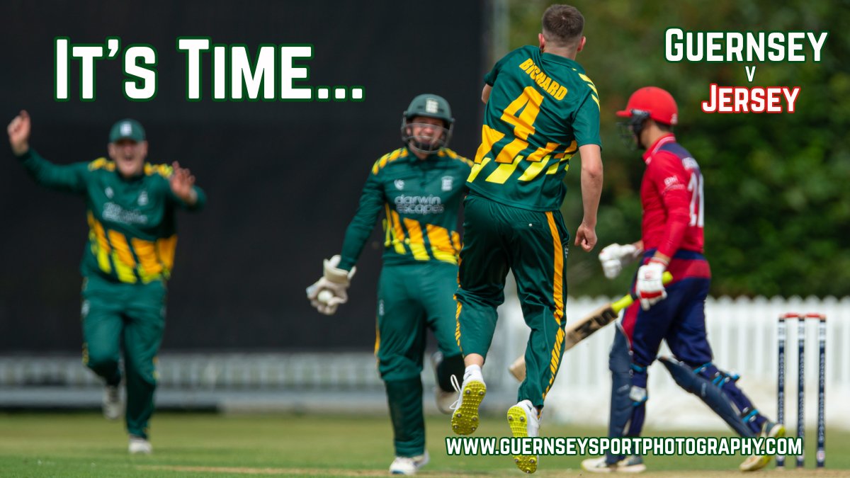 'It's Time'... 🏏 Good luck to all in todays @guernseycricket v @JerseyCricketBd Inter-Insular at KGV... 11.00 start... Pics follow at guernseysportphotography.com 📸📸📸 @GuernseySports #interinsularcricket #guernseycricket #jerseycricket #interislandcricket