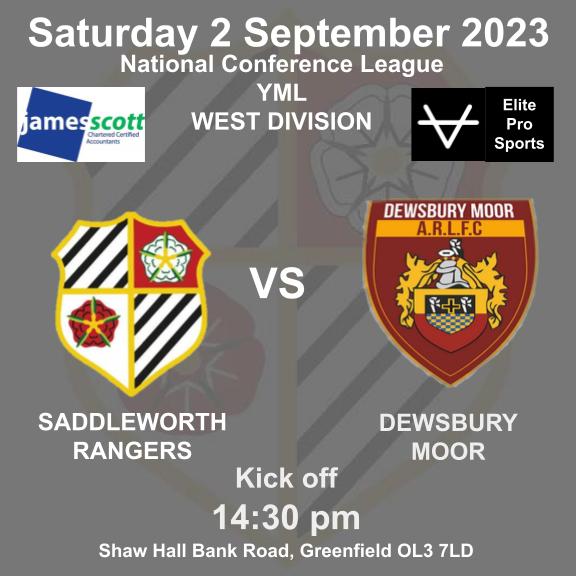 SaddRangers's tweet photo. Packed weekend of #RugbyLeague as the @WestYorksRL West Division welcome @DewsMoorOpenAge A at 2.30pm, the @OfficialNCL travel to @MytonWarriors Whilst tomorrow sees the return of 12 of our Junior and Youth teams to action after the summer break. Good luck everyone ⚫⚪⚫🏉 https://t.co/2dUT1224N5