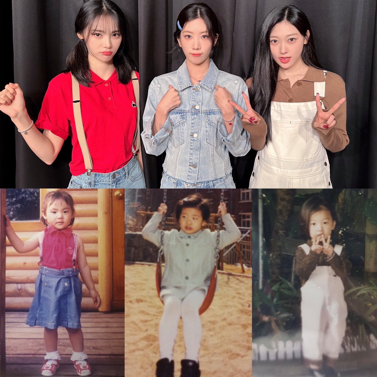 oec recreating their baby pictures