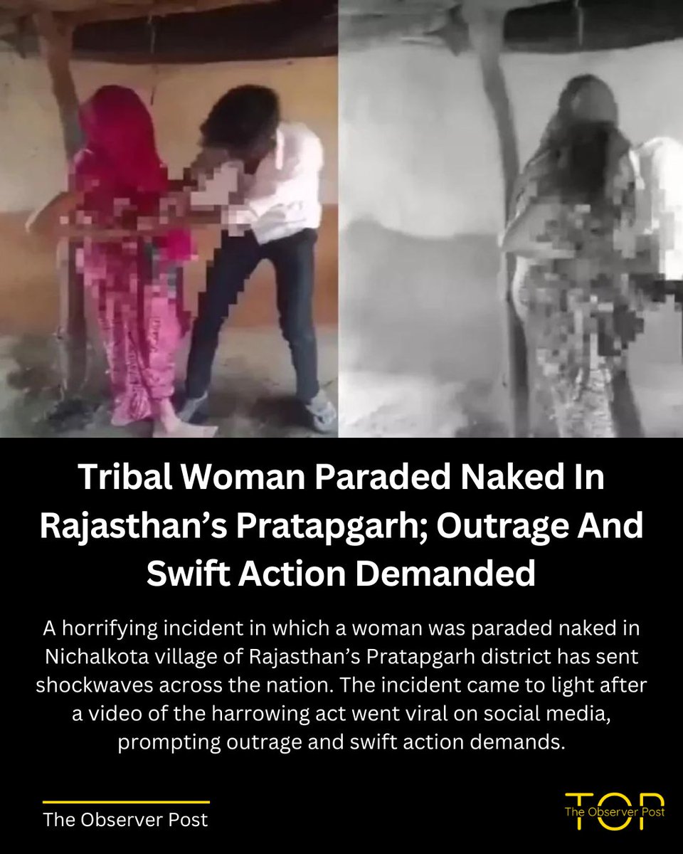 TheObserverPost's tweet photo. Both the victim and the accused in this disturbing case belong to the tribal community, as confirmed by local officials. The accused individuals include the victim’s former father-in-law and members of his family.

Read: https://t.co/meiNS4Hf6d https://t.co/XXAbfKWqc4