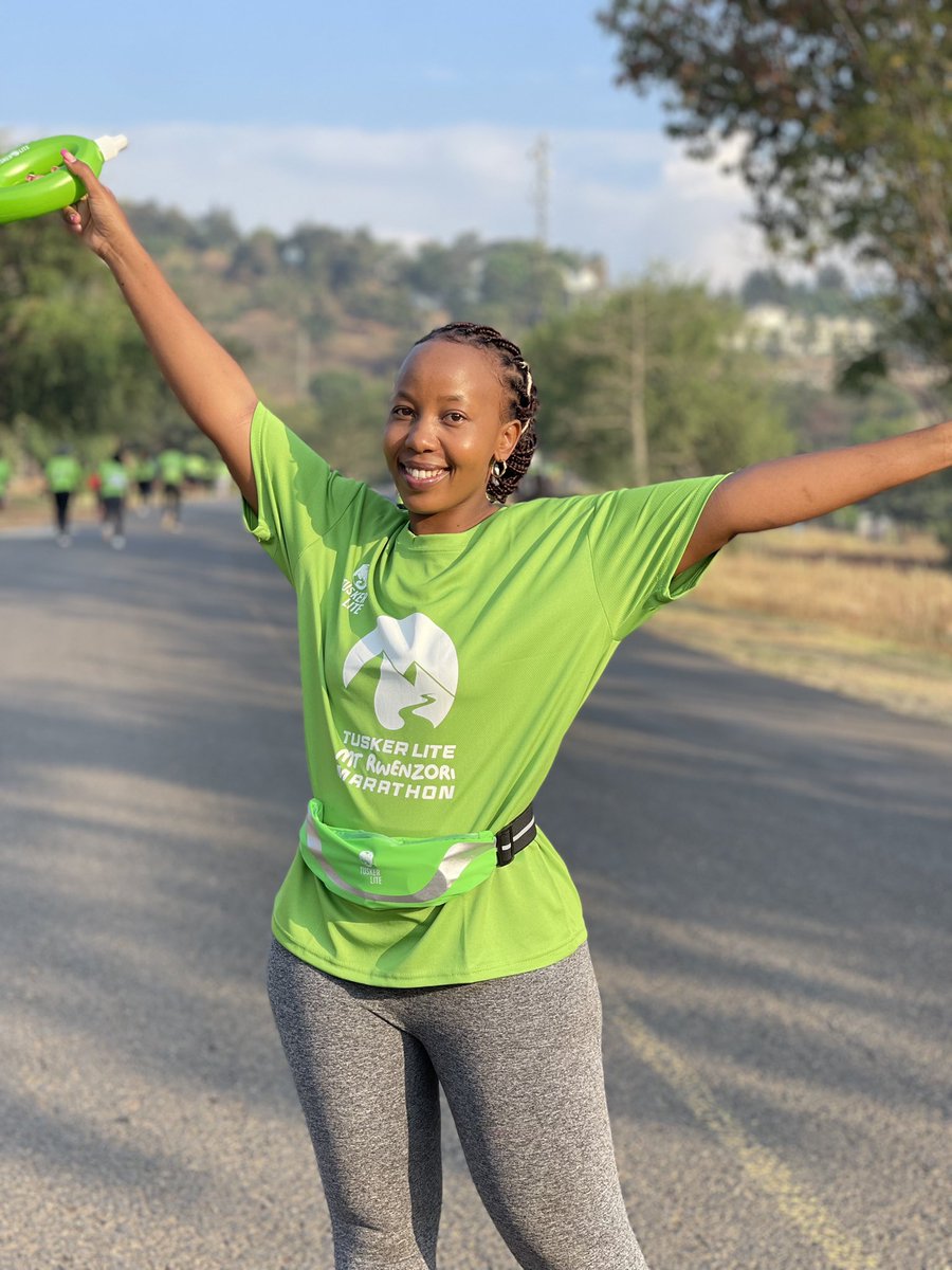 #ad 
Sweat, Smiles and Miles 🤗
We made it guys 🏃🏻‍♀️👏🏾

#TuskerLiteRwenzoriMarathon